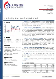 下游需求暂时承压，海外市场开拓成效显著