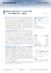 2024年年报&2025年一季报点评:金属价格上涨驱动业绩,矿产金增量可期