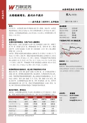 点评报告：业绩稳健增长，盈利水平提升