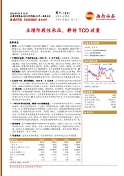 业绩阶段性承压，静待TCO放量