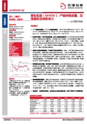 公司简评报告：产销持续放量，加强国际品牌影响力