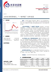 主营业务保持稳定，“一核两翼”向新发展