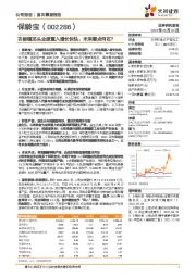 功能糖龙头业绩重入增长快轨，未来看点何在？