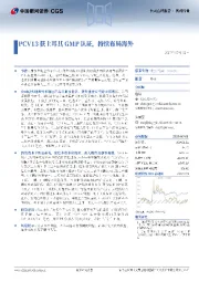 PCV13获土耳其GMP认证，持续布局海外
