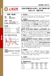 25Q2销量同比+120%，H2多款新车型有望上市，销量可期
