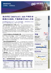 2025年增长动能稳定且强劲,中期剑指百亿收入目标