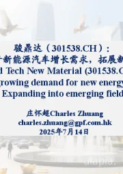 受益于新能源汽车增长需求，拓展新兴领域