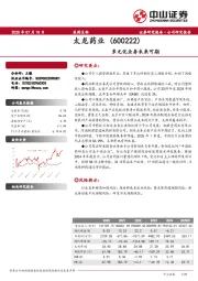 多元化业务未来可期