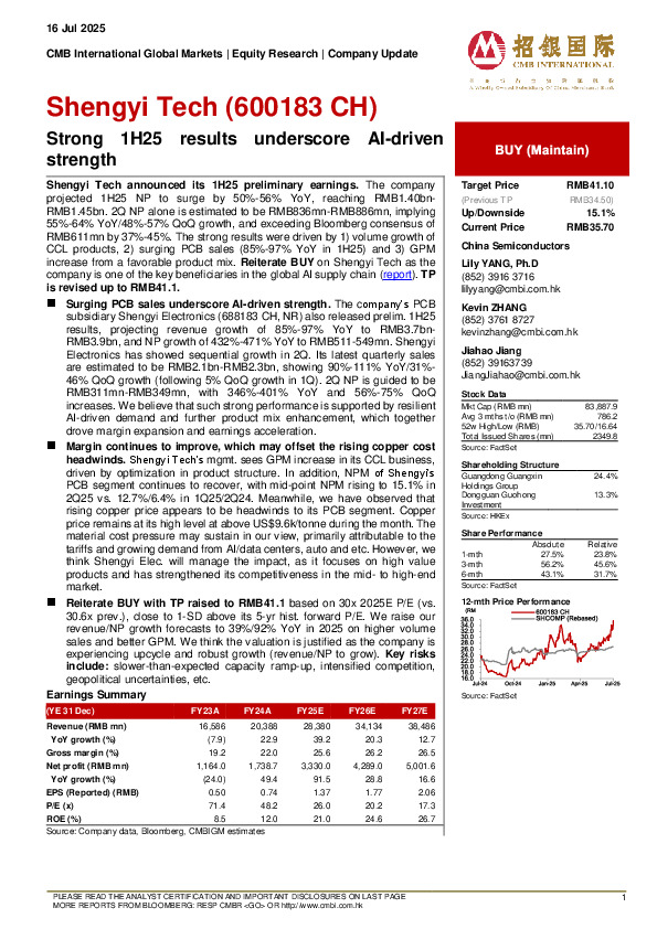 Strong 1H25 results underscore AI-driven strength