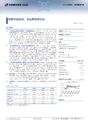 短期业绩波动,多品牌协同发展