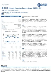 25H1收入利润维持稳健增长