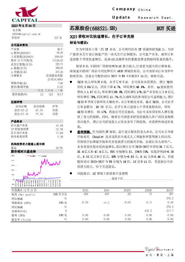 2Q25营收环比快速增长，在手订单充裕