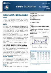 海外进入收获期，盈利能力持续提升