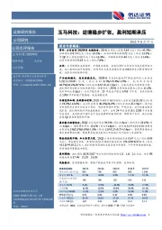 玉马科技：逆境稳步扩张，盈利短期承压