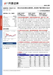 公司信息更新报告：高毛利业务推动业绩增长，规划新产能有望助力成长