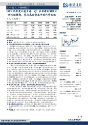2025半年度业绩点评:Q2归母净利润同比+38%超预期,龙头充分受益于国内外共振