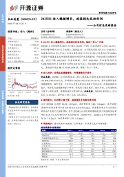 公司信息更新报告：2025H1收入稳健增长，减值损失扰动利润
