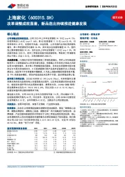 改革调整成效显著，新品迭出持续推进健康发展
