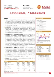 2025年半年报点评：上半年利润承压，产品结构继续丰富