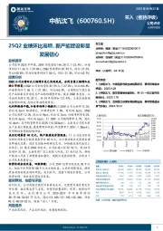 25Q2业绩环比高增，新产能建设彰显发展信心