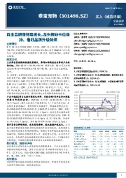 自主品牌保持高成长,龙头稀缺卡位保持、看好品牌升级持续