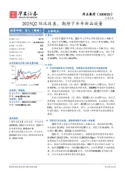 2025Q2环比改善，期待下半年新品放量