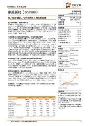 收入稳步增长,毛利率同比下滑拖累业绩