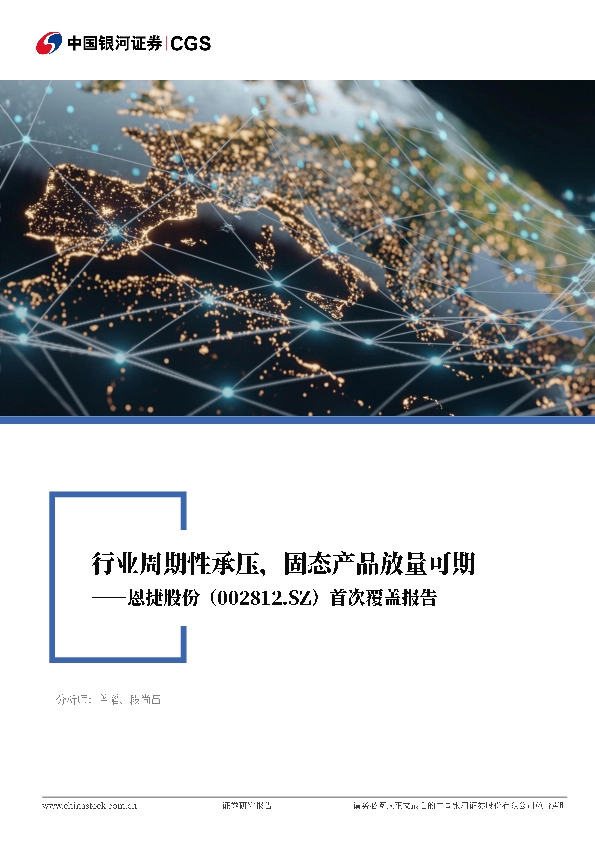 2025年半年报业绩点评&首次覆盖报告：行业周期性承压，固态产品放量可期