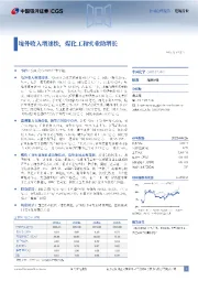 境外收入增速快，煤化工和实业助增长