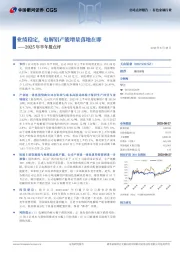 2025年半年报点评：业绩稳定，电解铝产能增量落地在即