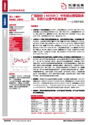 公司简评报告:半年报业绩短期承压,农药行业景气有望改善