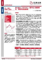 公司简评报告：海外收入继续增长，营收利润创新高