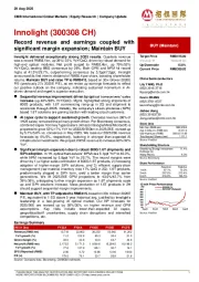 Record revenue and earnings coupled with significant margin expansion; Maintain BUY
