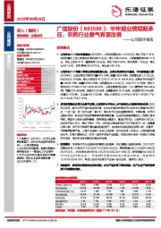 公司简评报告:半年报业绩短期承压,农药行业景气有望改善