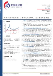 长白山25中报点评:上半年天气影响大,关注暑期旺季流量