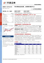 公司信息更新报告:降本增效成果显著,业绩增长稳步向上