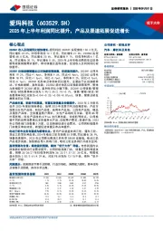 2025年上半年利润同比提升,产品及渠道拓展促进增长
