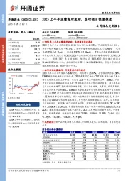 公司信息更新报告:2025上半年业绩有所波动,在研项目快速推进