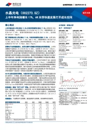 上半年净利润增长17%，AR光学快速发展打开成长空间