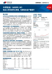 铝加工净利润同比高增，电解铝权益产量提升