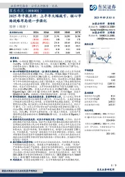 2025年中报点评:上半年大幅减亏,核心市场战略布局进一步强化