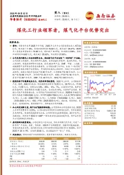 2025年半年报点评:煤化工行业领军者,煤气化平台优势突出