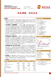 深度调整，积极求变