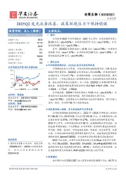 2025Q2发光业务改善，政策环境压力下保持稳健