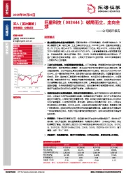 公司简评报告：破局而立，走向全球