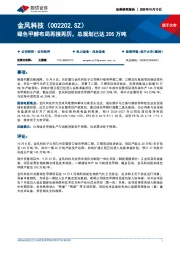 绿色甲醇布局再接再厉,总规划已达205万吨