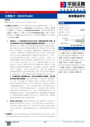 新股覆盖研究：大明电子