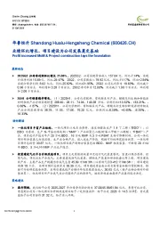 业绩环比增长，项目建设为公司发展奠定基础