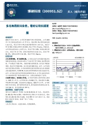 多元布局新兴业务，看好公司长期发展