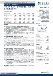 2025三季报点评:营收稳步增长,政府补助减少拖累利润水平